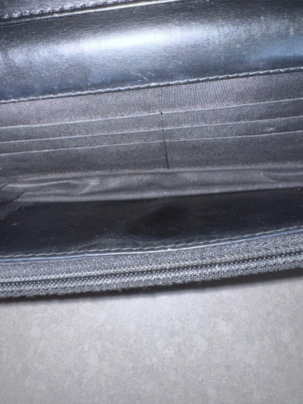 CHANEL Black Quilted Leather CC Logo Chain Crossbody - Picture 3 of 11